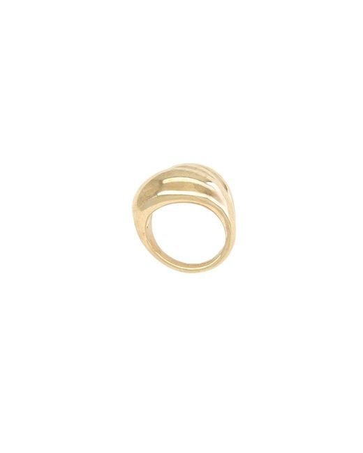 Panconesi White Ring Triptych Blow Up Copper Rings