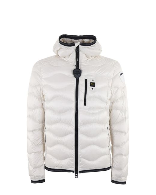 Blauer Synthetic Down Jacket In Microripstop Nylon in White for Men | Lyst