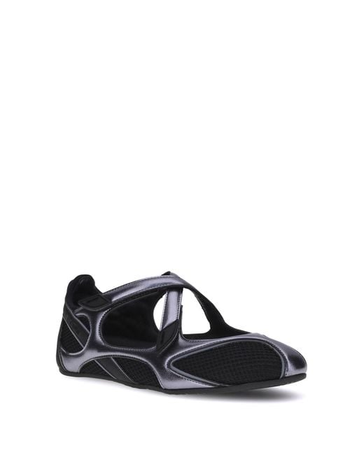 The Attico White Nomad Ballerinas