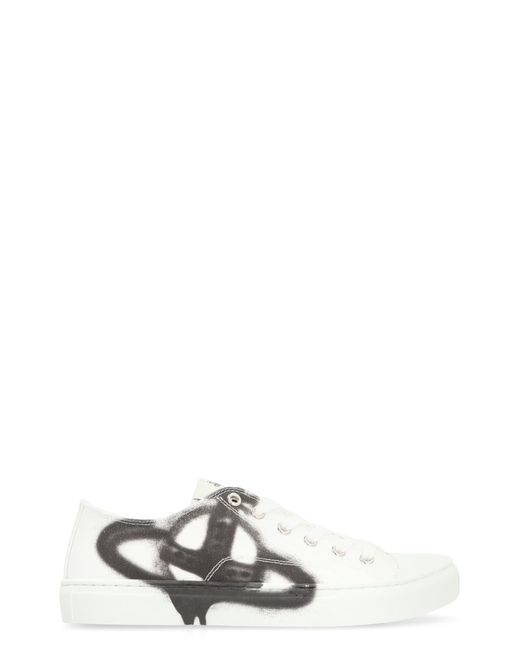 Vivienne Westwood White Plimsoll Low-Top Sneakers