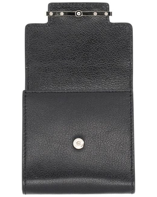 Tom Ford Black Leather Card Holder Wallets & Purses
