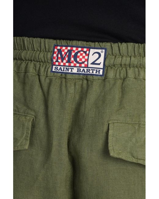 Mc2 Saint Barth Green Marseille Shorts for men