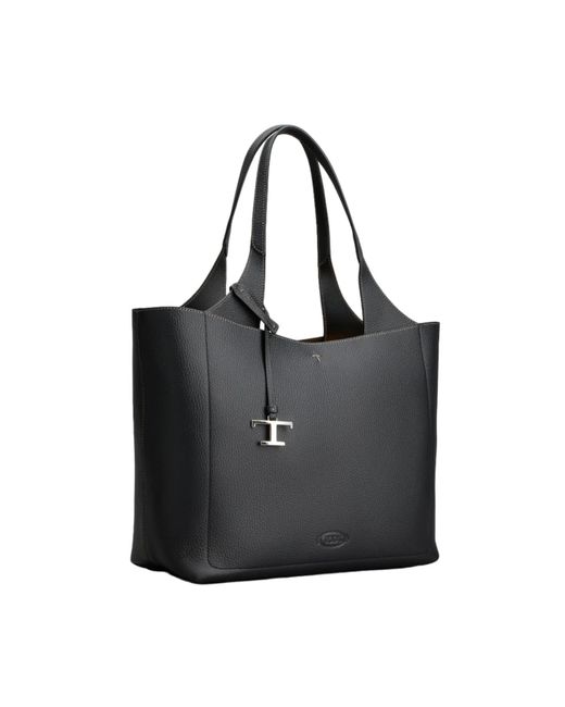 Tod's Shopping Bag In Pelle Nera Media Xbwapap0300qrib999 in Black | Lyst