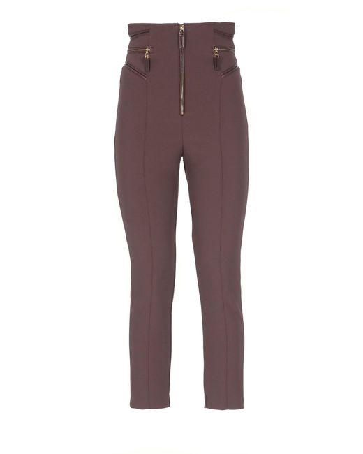 Elisabetta Franchi Purple Trousers