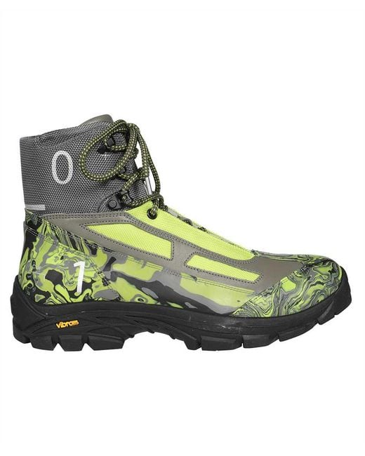A_COLD_WALL* Green Lace-Up Ankle Boots for men