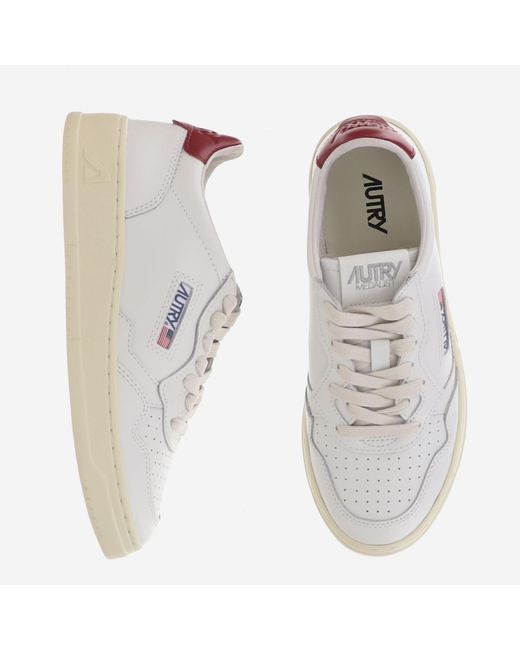 Autry White Sneakers Medalist Low Leather Trainers