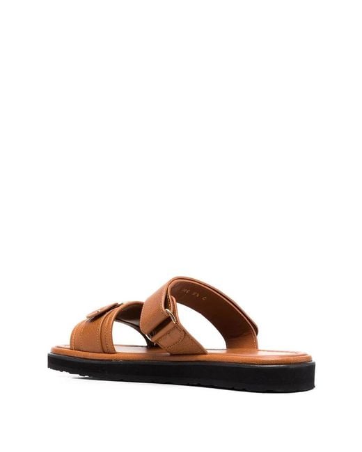 Ferragamo Brown Ferragamo Vara Touch-Strap Sandals