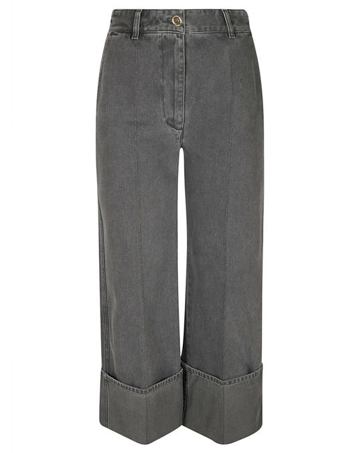 Patou Gray Denim Iconic Trousers