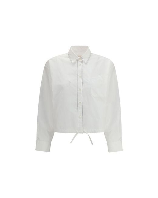 Marni White Cotton Shortsleeve Shirt