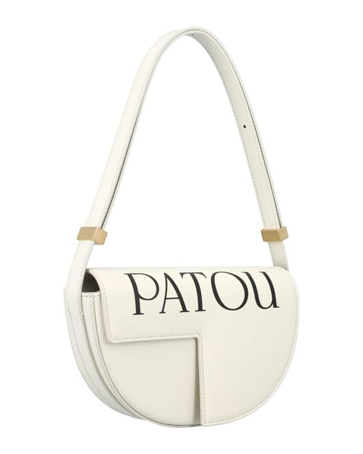 Patou White Le Petit Logo Bag