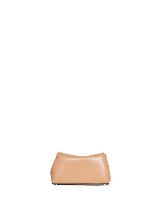 Totême Natural Clutch Bag Mini T-Lock Calf Leather Handbags