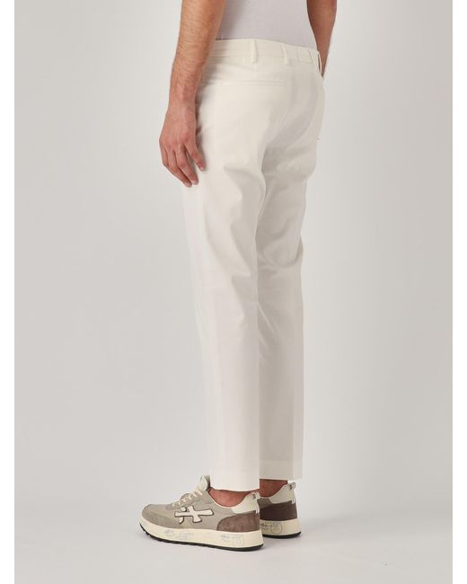 PT01 White Pantalone Uomo Trousers for men