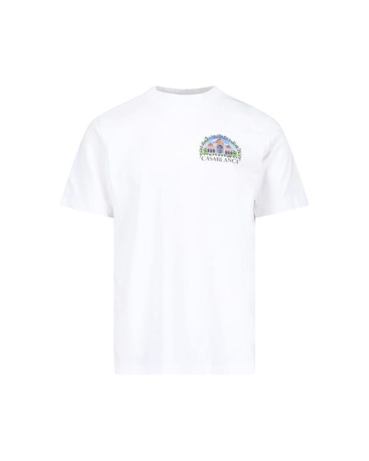 CASABLANCA White "vue De Damas" T-shirt for men