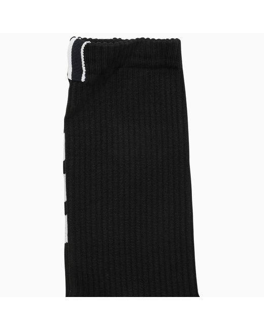 Thom Browne Black Sports Socks for men