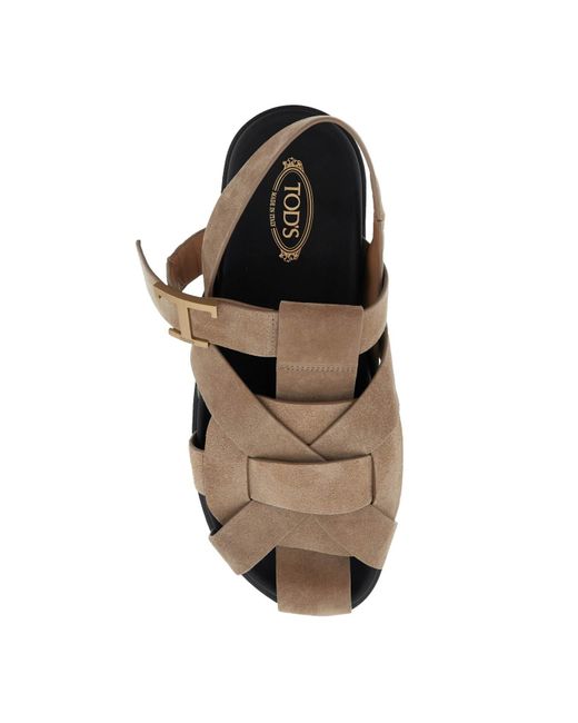 Tod's Natural T Timeless Sandals