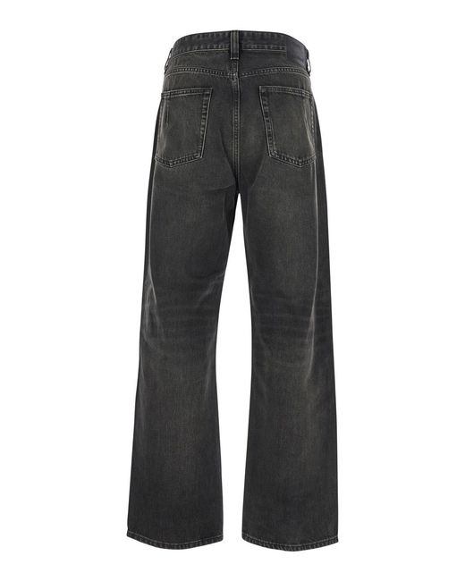 Won Hundred Gray Jeans With Belt Loops for men