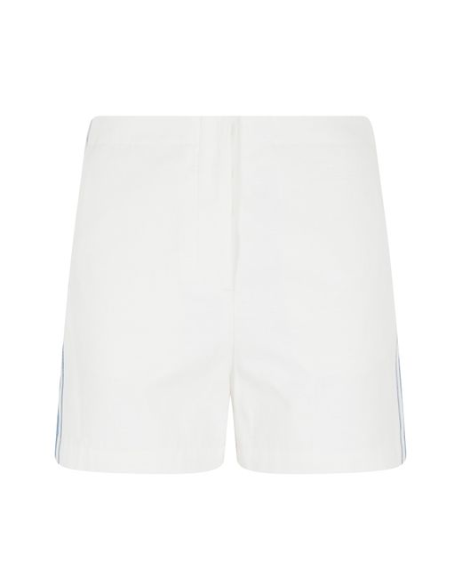 Low Classic White Striped Shorts