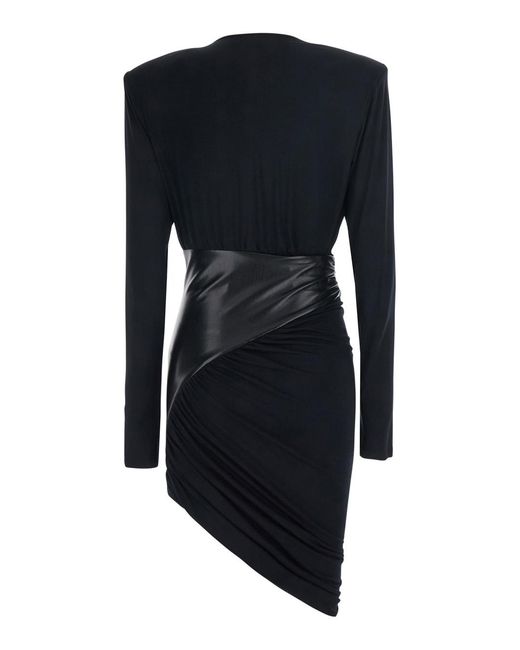 ANDAMANE Black Mini Dress Ursula Viscose