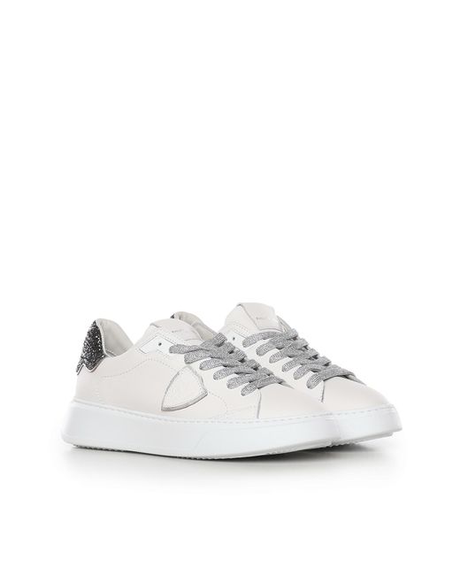 Philippe Model White Sneakers Calfskin