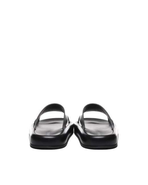 Ferragamo Black Sandals With Cut-Out Detail for men