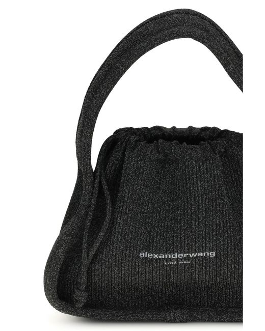 Alexander Wang Black Handbag Ryan Large Polyester Handbags