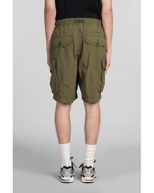 And Wander Shorts In Green Polyester for men