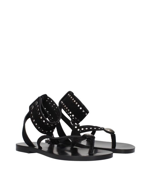 Isabel Marant Black Lize Studded Sandals