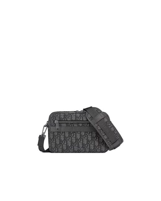 Dior Gray Jacquard Oblique Bag for men