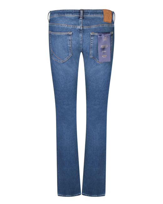 Incotex Blue 5T Baffo Denim Jeans for men