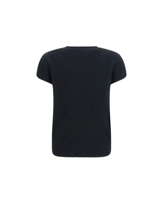 Balmain Black Wool Oves Aries Sleeveles Sweater