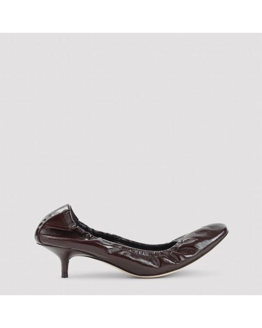 Phoebe Philo Brown Low Pucker 45 Pumps