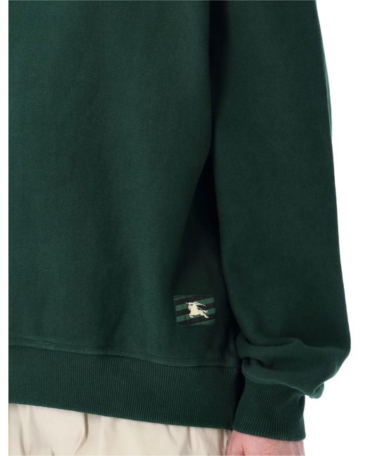 Burberry Green Cotton Sweatshirt for men
