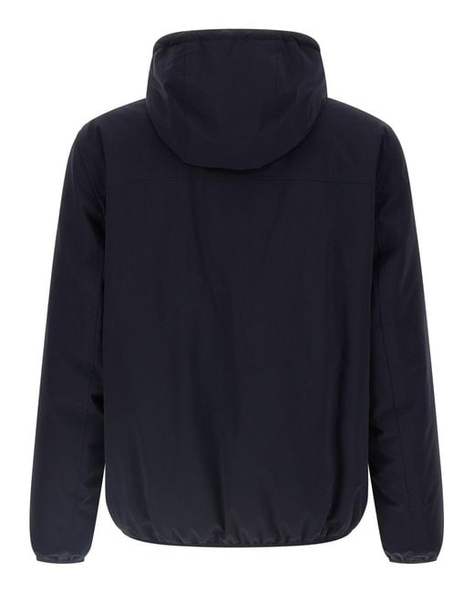 Brunello Cucinelli Blue Polyamide Shell Jacket Clothing for men