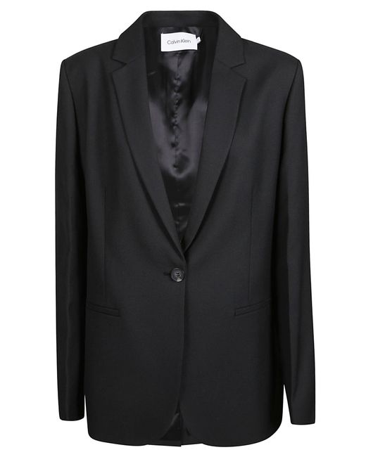 Calvin Klein Black Essential Tailored Blazer