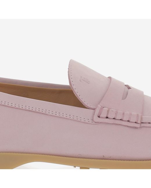 Tod's Brown Leather Loafers Calfskin