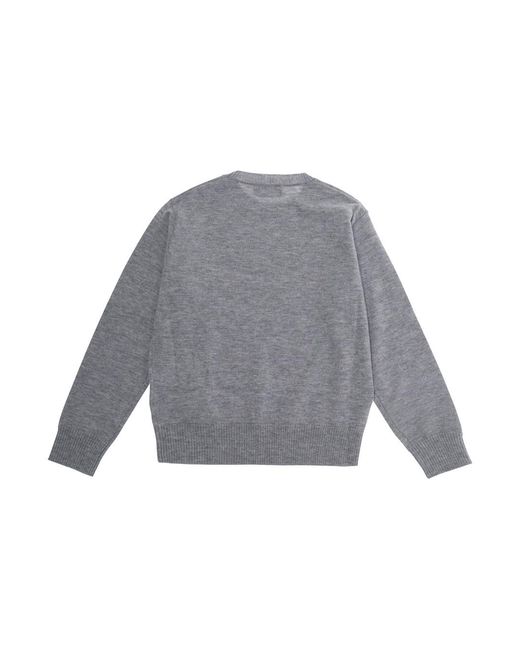 DSquared² Gray Boys Crewneck Sweater Wool Tops for men