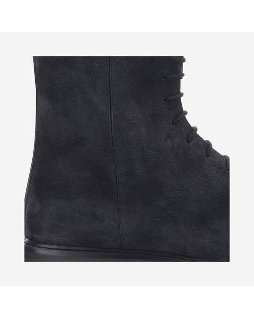 LEGRES Blue Ankle Boots Suede