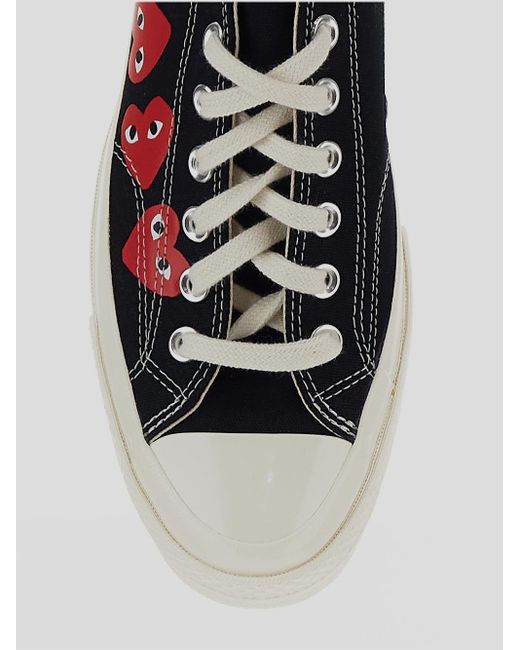 Comme des Garçons White X Converse Chuck 70 Heart Printed Lace-Up Sneakers for men