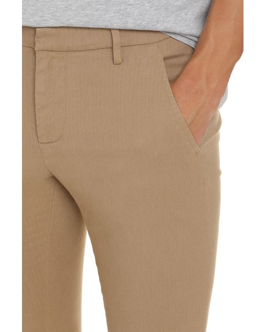 Dondup Natural Chino Pants Stretch Cotton Polyester Chinos for men