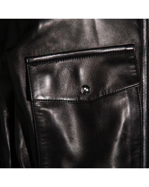 Khaite Black Leather Jacket