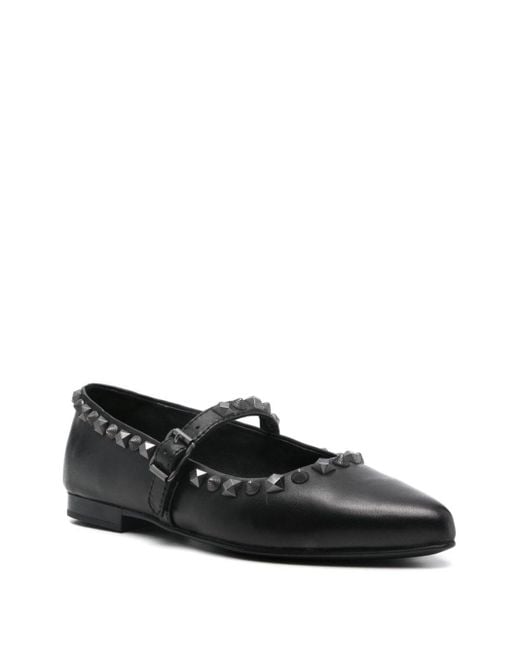 Ash Black Beatnik Ballet Flats