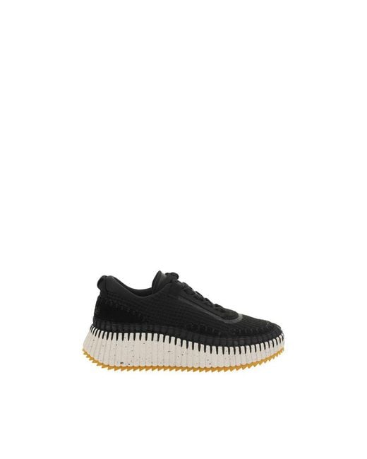 Chloé Black Nylon Sneakers