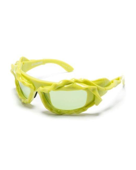 OTTOLINGER Yellow Twisted Sunglasses