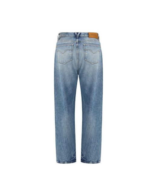 Versace Blue Cotton Jeans Denim for men