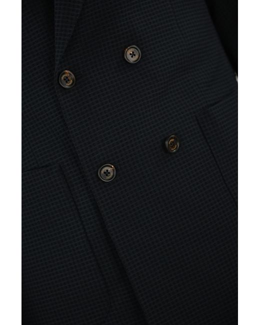 Eleventy Blue Double-Breasted Suit for men