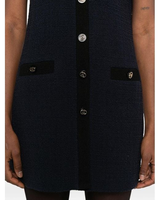 Gucci Blue Dresses Wool Mix
