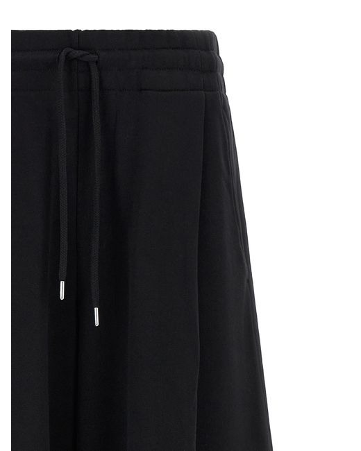Dries Van Noten Black Cotton Athletic Pants