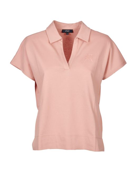 Fay Pink Polo Shirt