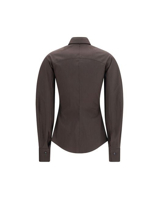 Brunello Cucinelli Brown Cotton Dress Shirt