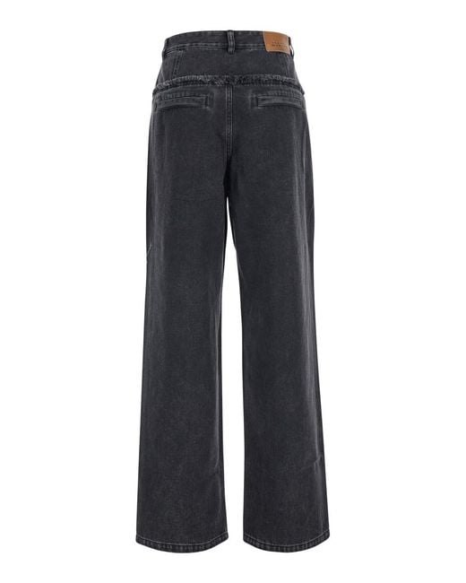 Isabel Marant Blue Pants Iniza-Ga Tech Fabric Trousers